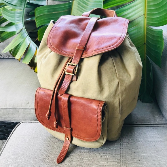 Madewell Handbags - MADEWELL transport backpack rucksack canvas bag